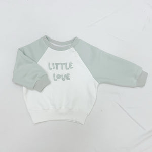 'Little Love' Crew Sweater - Spearmint - PRE ORDER - Est. Dispatch Date Mid May