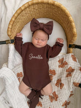 Load image into Gallery viewer, Mini Knit Booties - Espresso