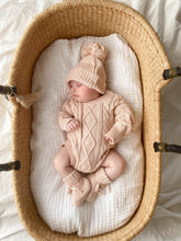 Load image into Gallery viewer, Long Sleeve Cable Knit Romper