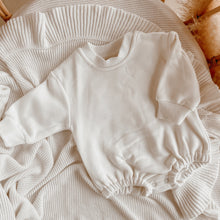 Load image into Gallery viewer, Long Sleeve Bubble Romper - Milk (Size 1Y &amp; 2Y)