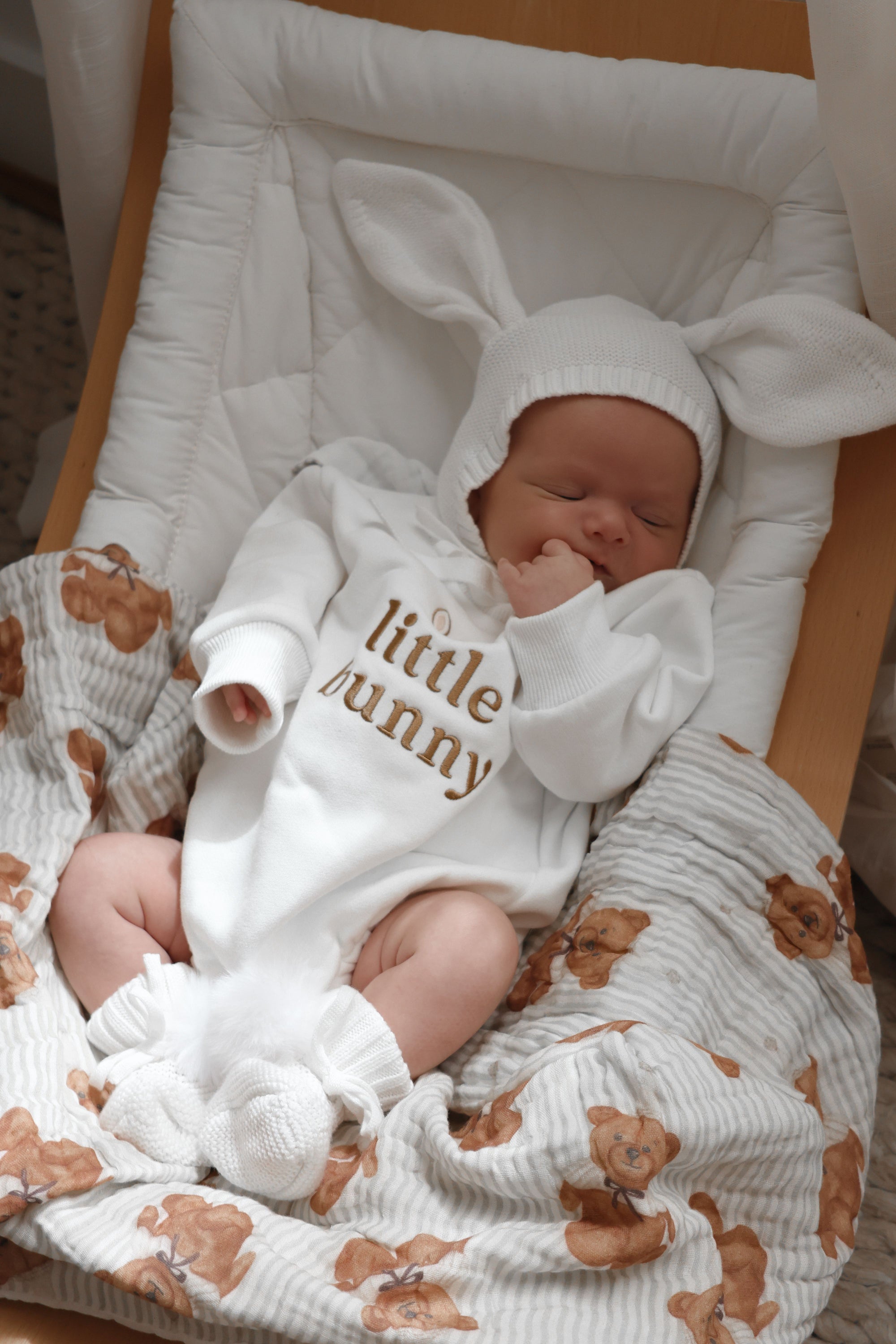 Heritage Muslin Blanket - Bébé Bear