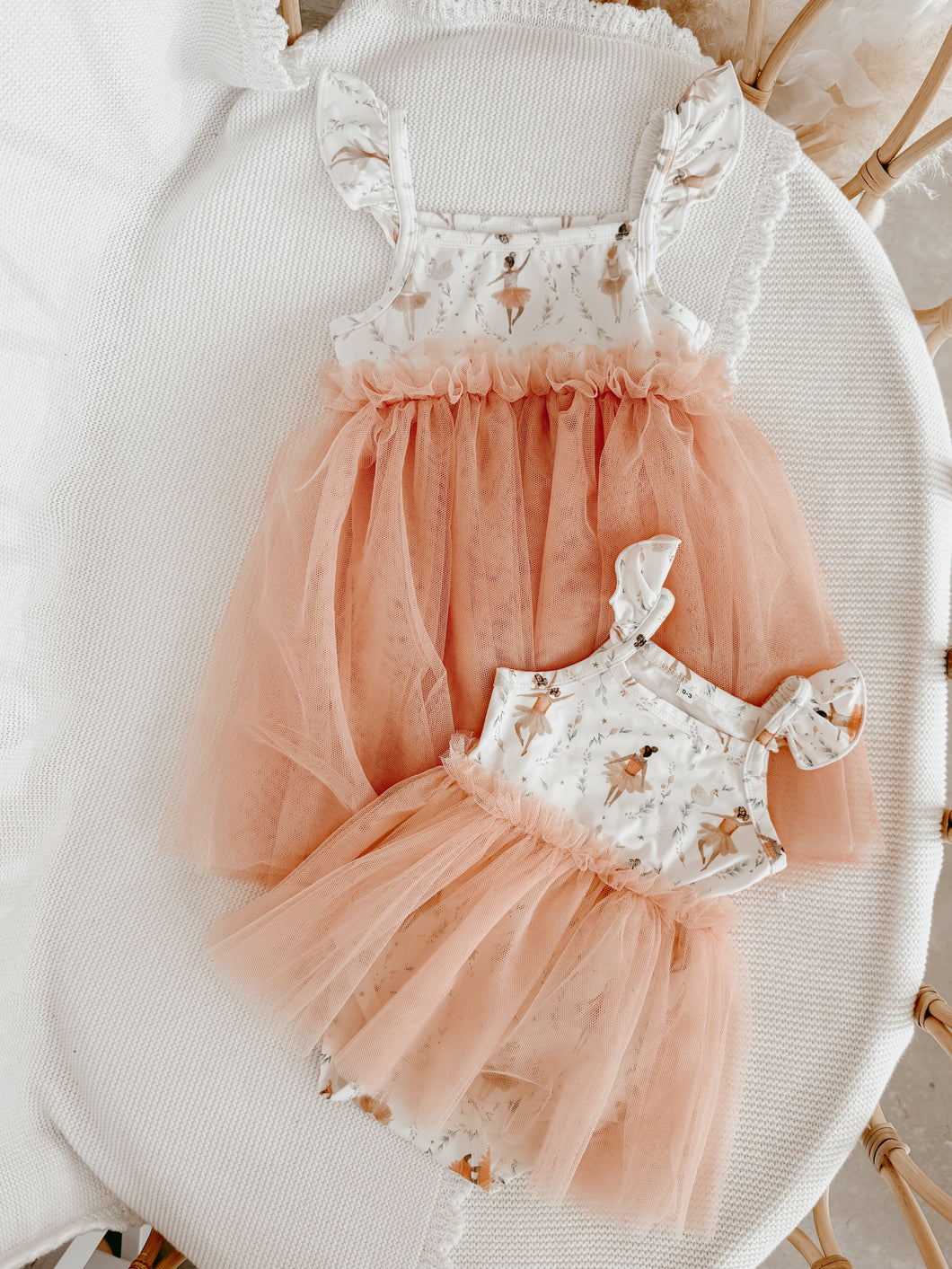 Bamboo Tulle Dress & Topknot Bundle - Belle