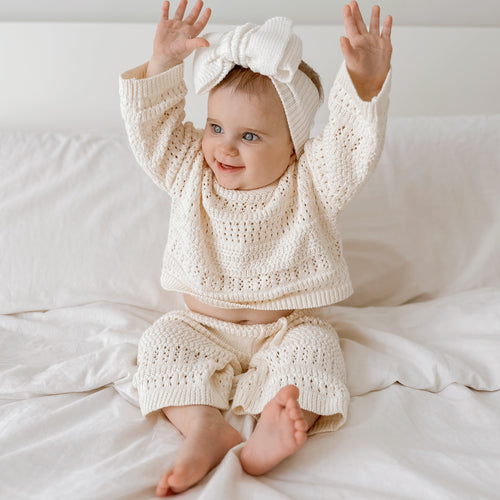 Kids Knit Set - Vanilla Latte