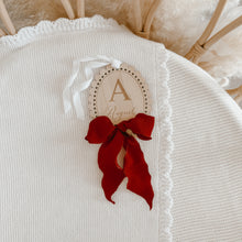 Load image into Gallery viewer, Monogram Vintage Bow Ornament - PRE ORDER Est Dispatch Late September