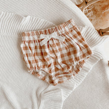 Load image into Gallery viewer, Caramel Gingham Bloomers
