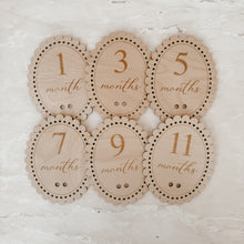 Load image into Gallery viewer, Vintage Bow Baby Milestone Collection - Wooden