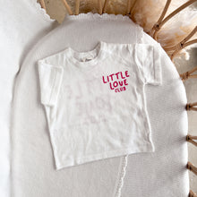 Load image into Gallery viewer, &#39;Little Love Club&#39; Tee - White &amp; Red