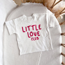 Load image into Gallery viewer, &#39;Little Love Club&#39; Tee - White &amp; Red