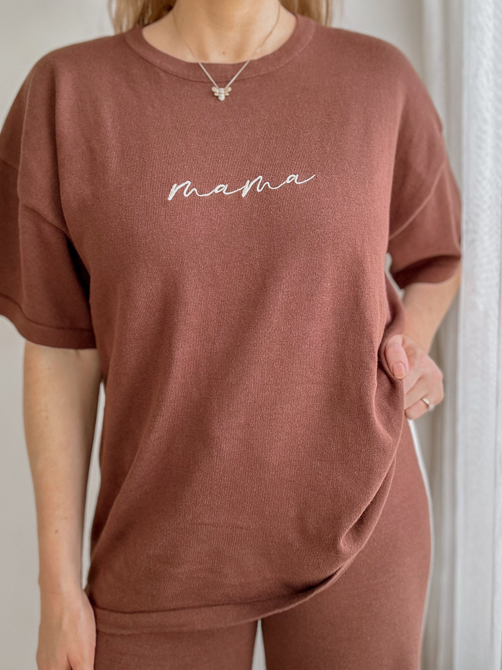 'Mama' Tee - Espresso