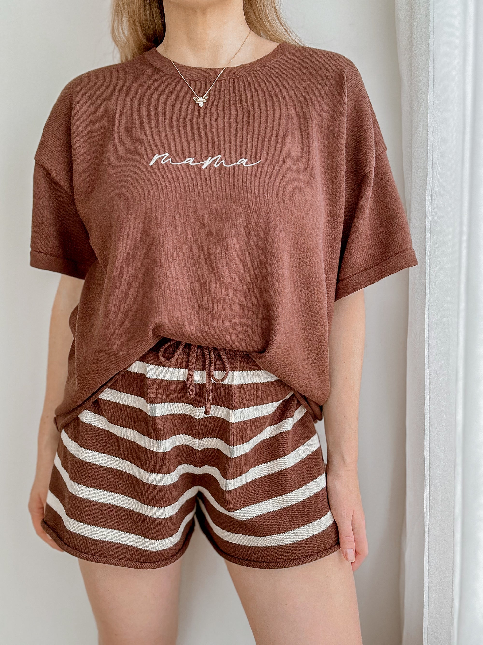 'Mama' Tee - Espresso