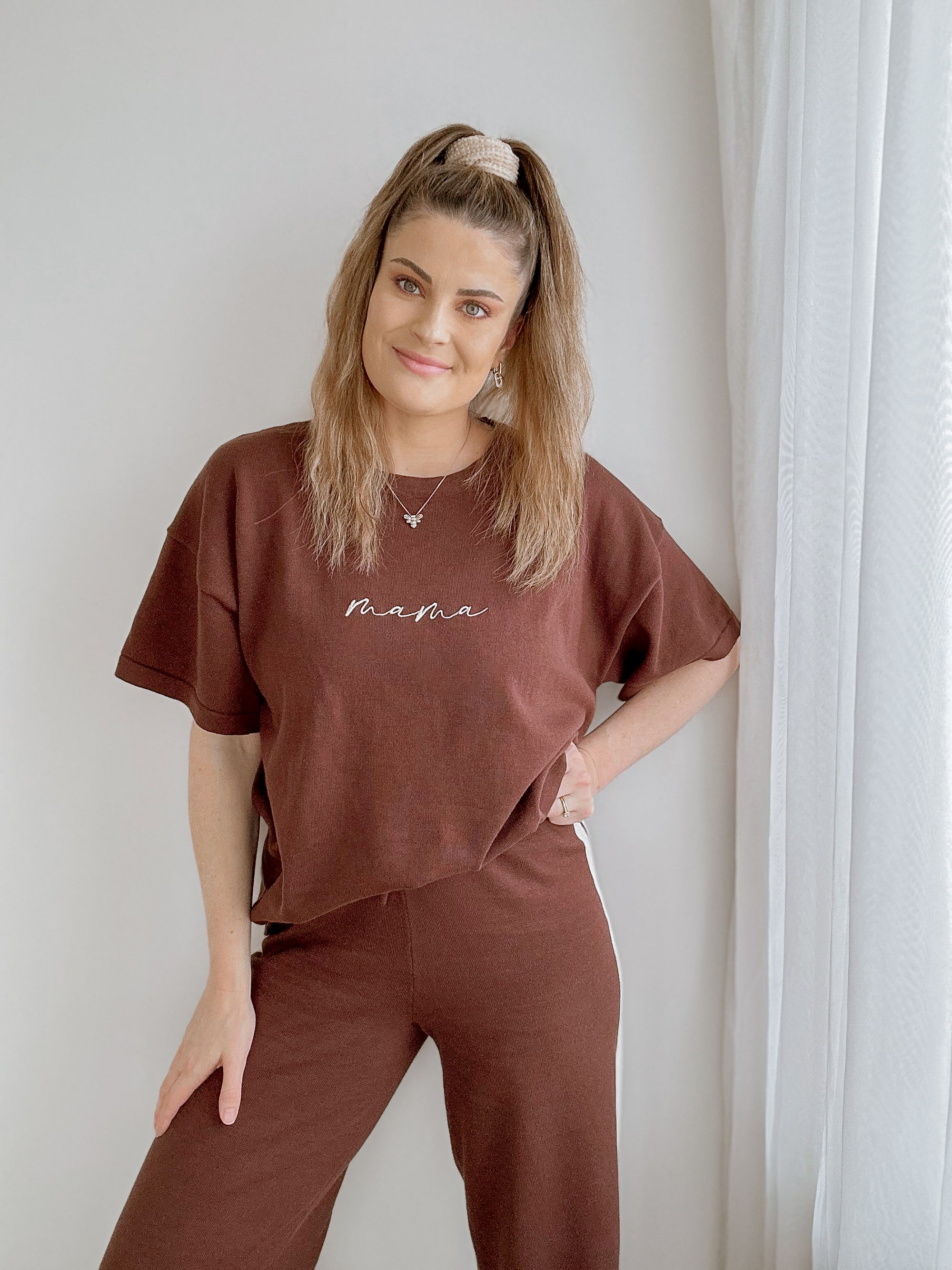 Quinn Pant - Ladies - Espresso Stripe