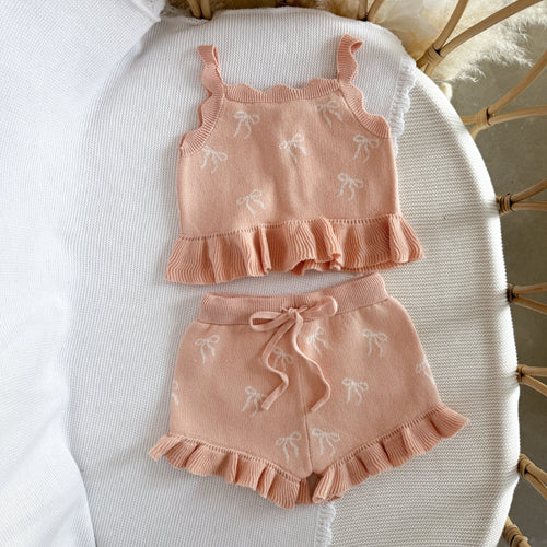 Whimsy Bow Knit Tie Set