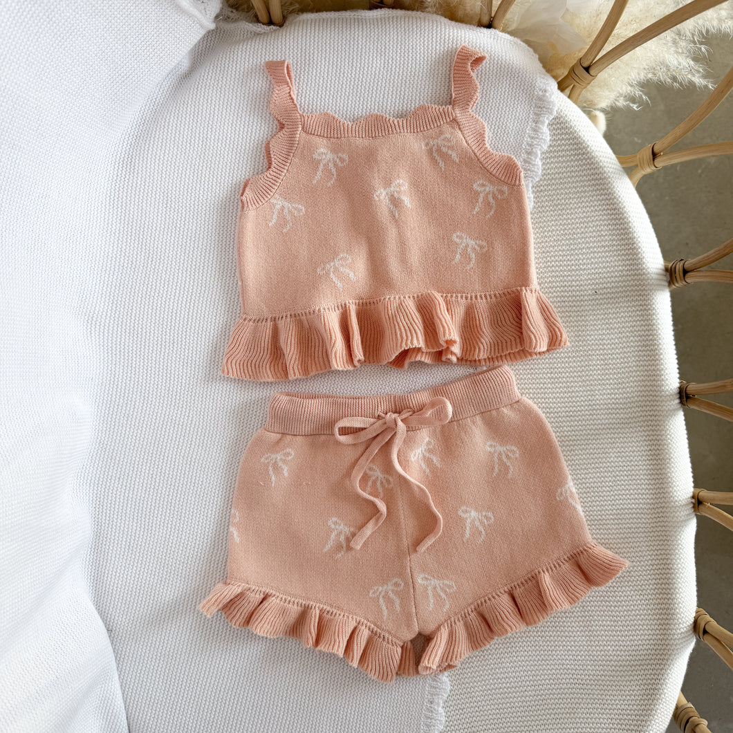 Whimsy Bow Knit Tie Set