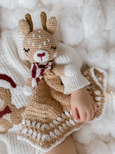 Load image into Gallery viewer, Reindeer Crochet Lovey Comforter