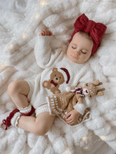 Load image into Gallery viewer, Teddy Bear Chunky Knit Romper