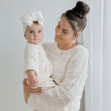 Load image into Gallery viewer, Ladies Knit Top &amp; Pants Bundle - Vanilla Latte (XS - Pre Order Est dispatch Late July)