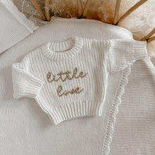 Load image into Gallery viewer, Petite - &#39;Little Love&#39; Mini Knit Sweater - Milk