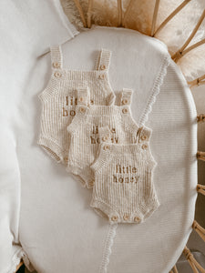 Petite - 'Little Honey' Singlet Knit Romper - Honey