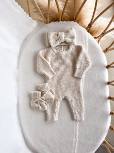 Chunky Knit Topknot - Honey