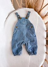 Load image into Gallery viewer, &#39;Little Love Club&#39; Vintage Blue Denim Overalls