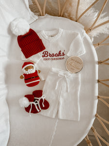 Personalised 'First Christmas' Mini Knit Sweater