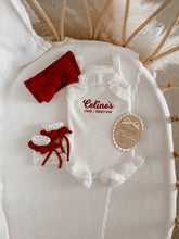 Load image into Gallery viewer, Personalised &#39;First Christmas&#39; Singlet Frill Knit Romper