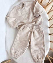 Load image into Gallery viewer, &#39;Little Love Club&#39; Cosy Merino Tracksuit - Beige - PRE ORDER EST DISPATCH MID MAY