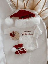 Load image into Gallery viewer, &#39;My First Christmas&#39; Chunky Knit Romper