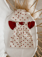 Load image into Gallery viewer, Pinafore Corduroy Dress - Red Bow (PRE-ORDER EST. DISPATCH OCTOBER)
