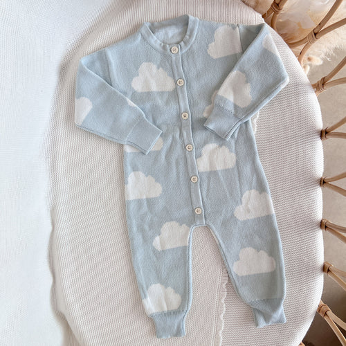Little Dreamer - Long Sleeve Knit Romper - PRE ORDER EST DISPATCH EARLY MAY