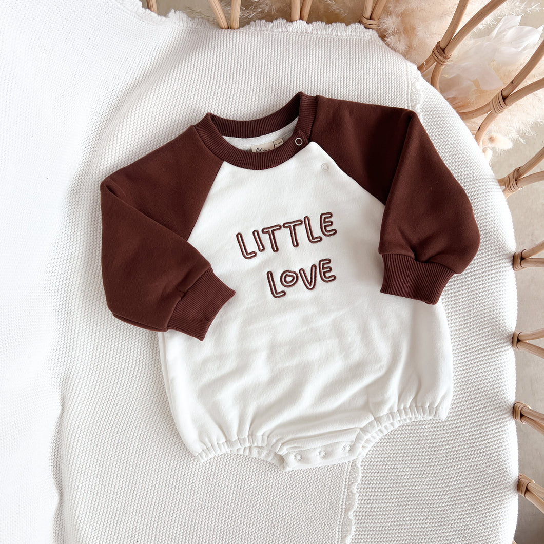 'Little Love' Bubble Romper - Cocoa - PRE ORDER - Est. Dispatch Date Mid May