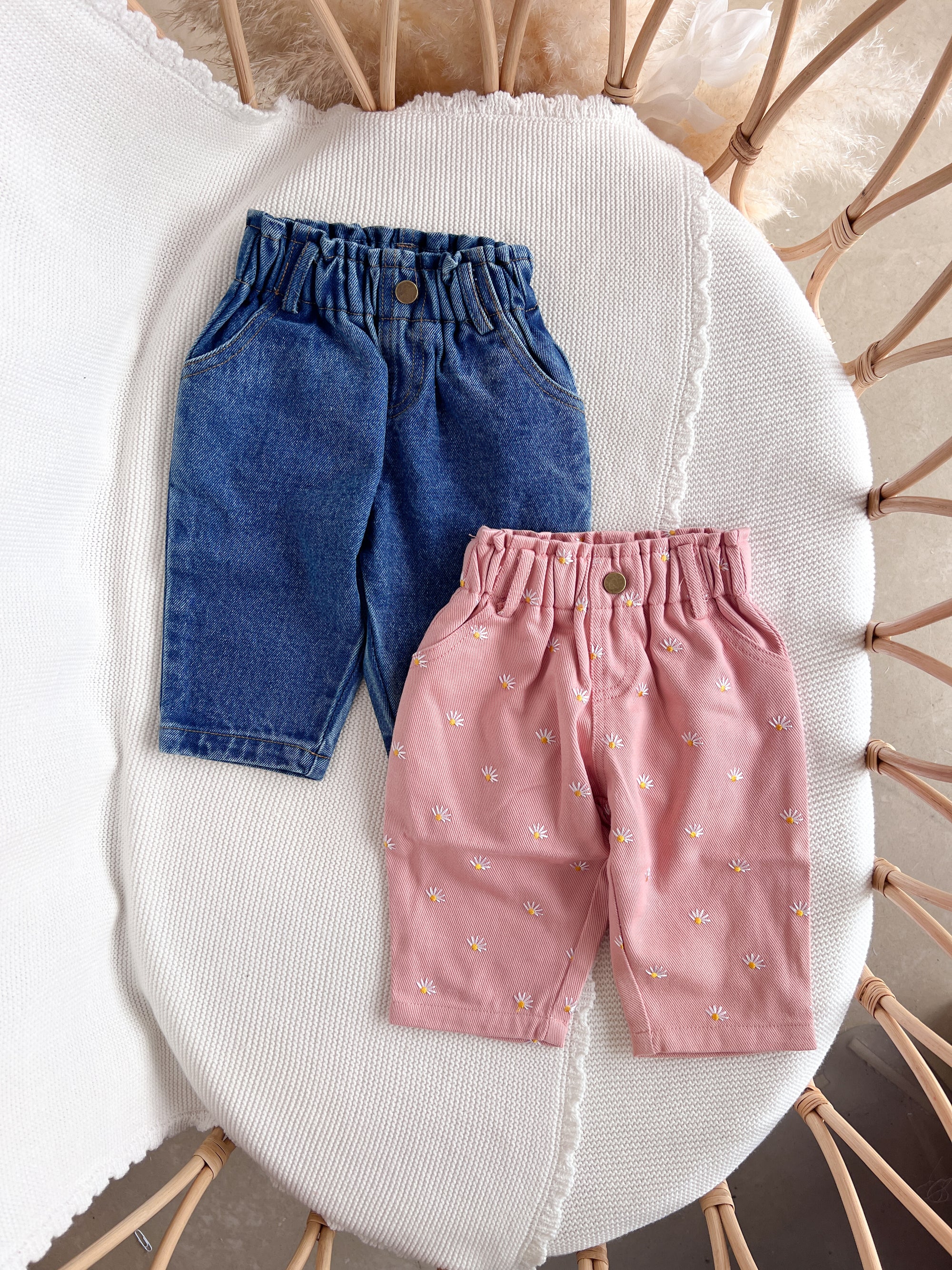 Daisy Pink Denim Jeans