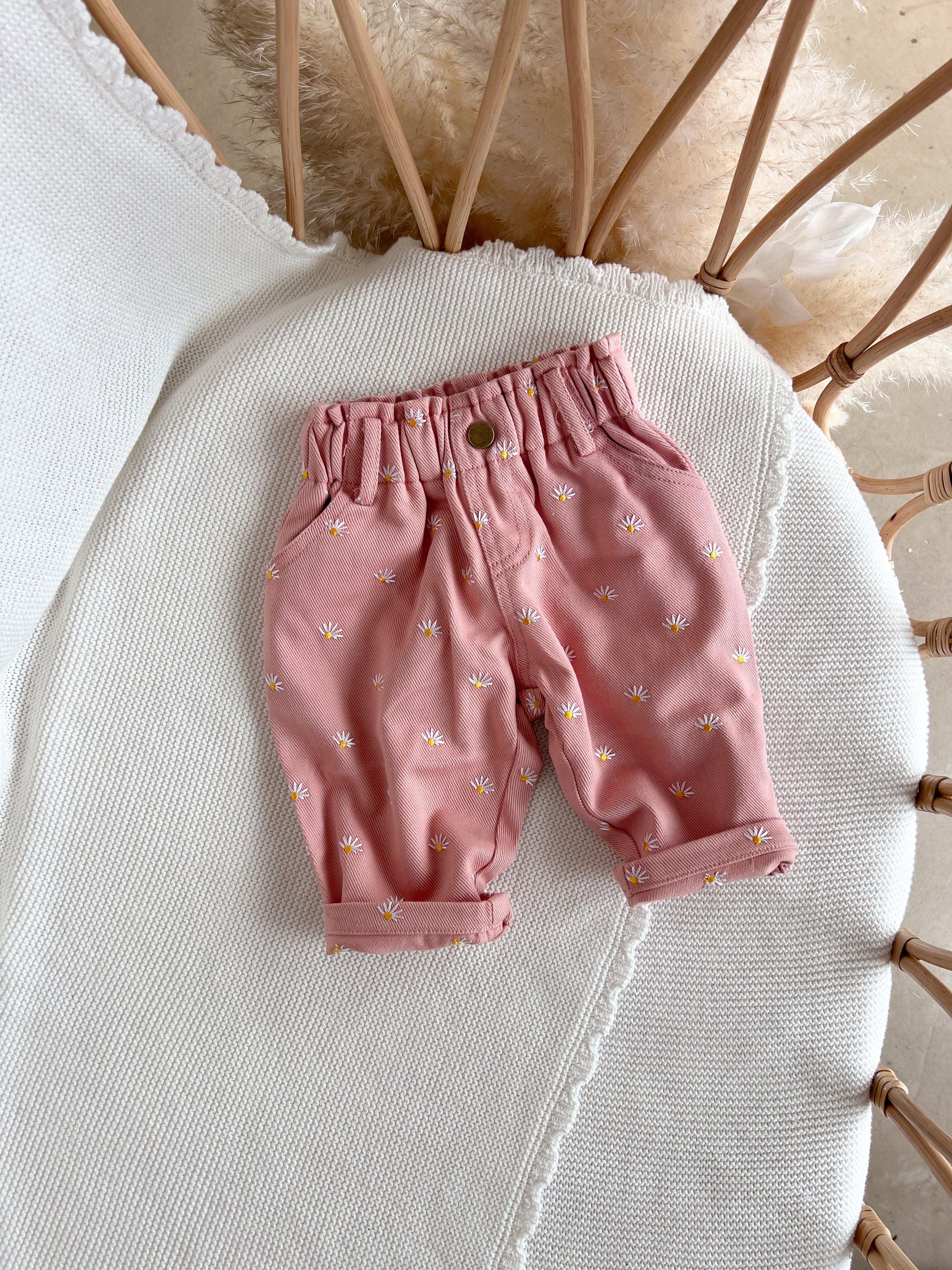Daisy Pink Denim Jeans