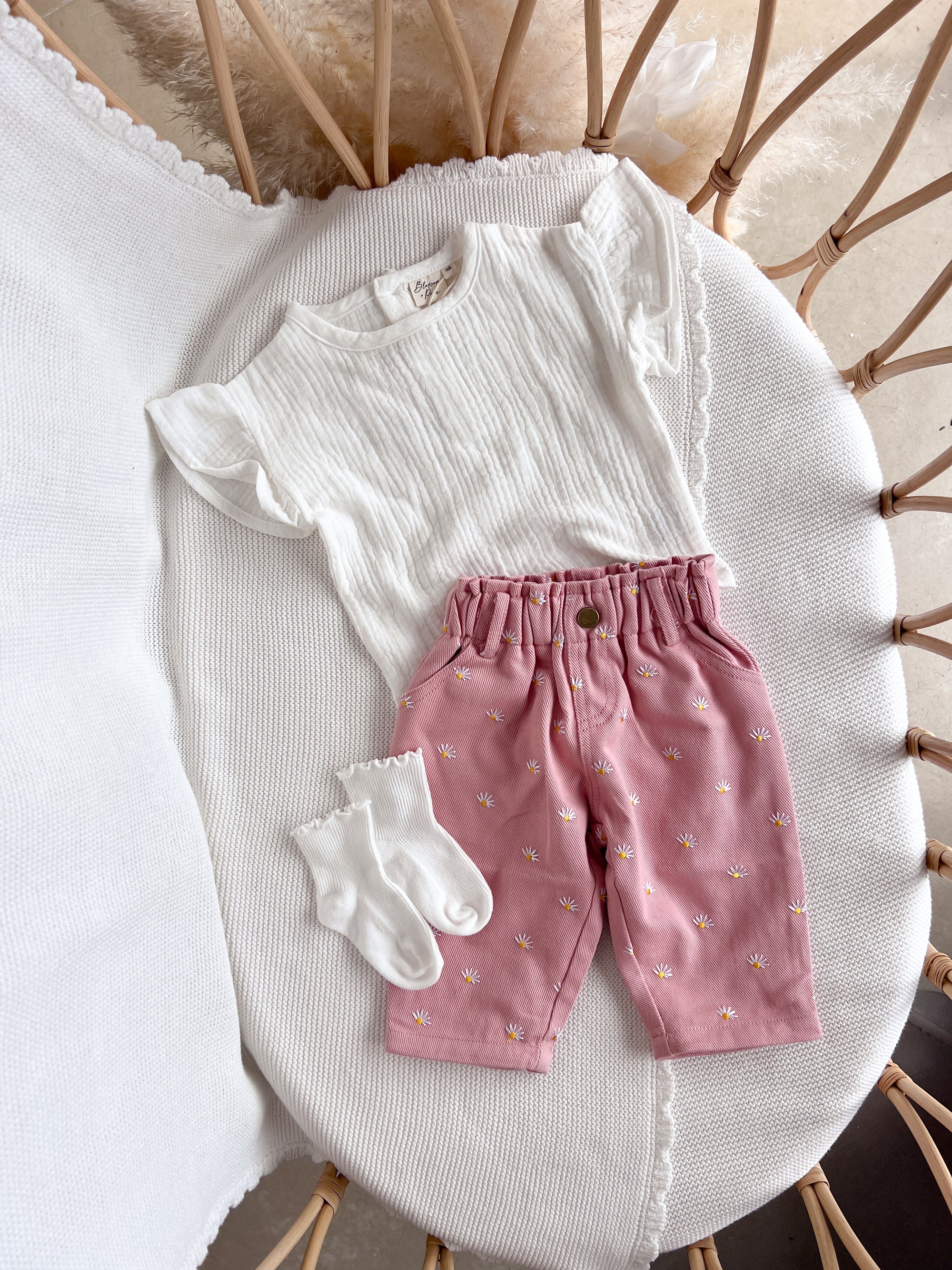 Daisy Pink Denim Jeans