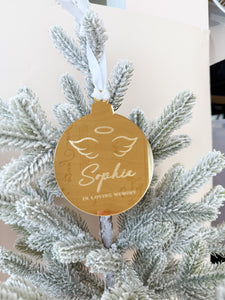 Personalised 'First Christmas 2025' Acrylic Bauble - PRE ORDER - Est. Dispatch End of September