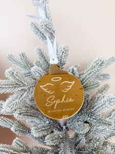 Circle Initial Acrylic Bauble