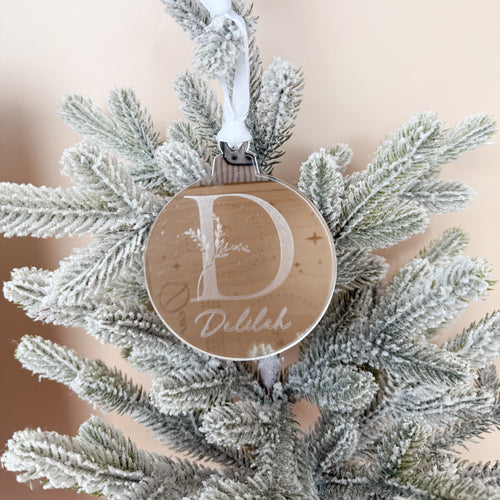 Circle Initial Acrylic Bauble - PRE ORDER - Est. Dispatch End of September