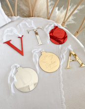 Load image into Gallery viewer, Letter Monogram Acrylic Bauble