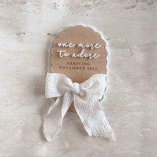 Load image into Gallery viewer, &#39;One More to Adore&#39; Oval Scallop Plaque - Bow
