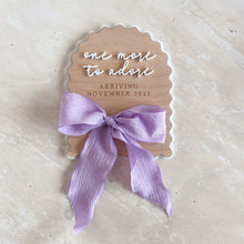 Load image into Gallery viewer, &#39;One More to Adore&#39; Arch Scallop Plaque - Bow
