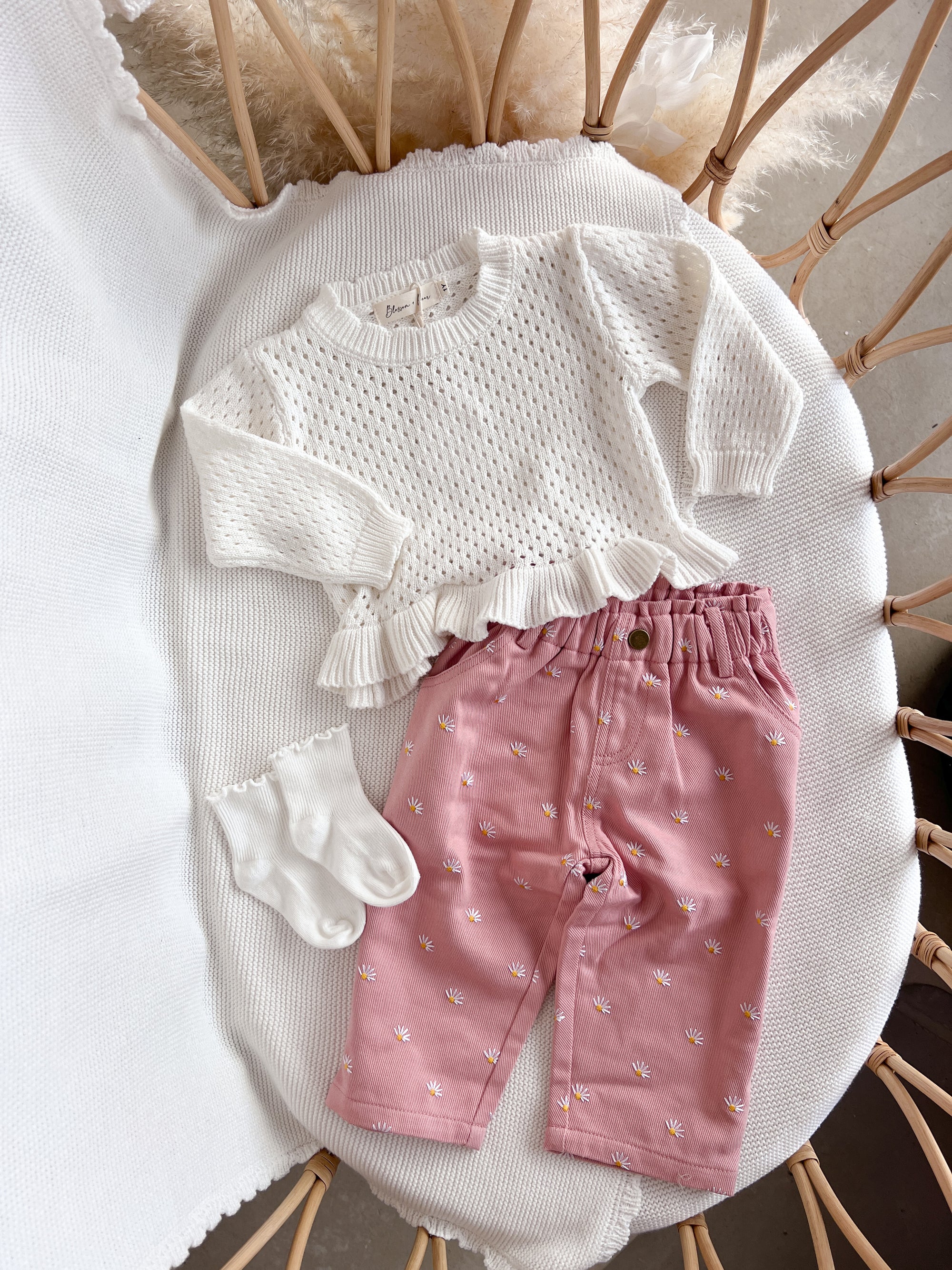 Daisy Pink Denim Jeans