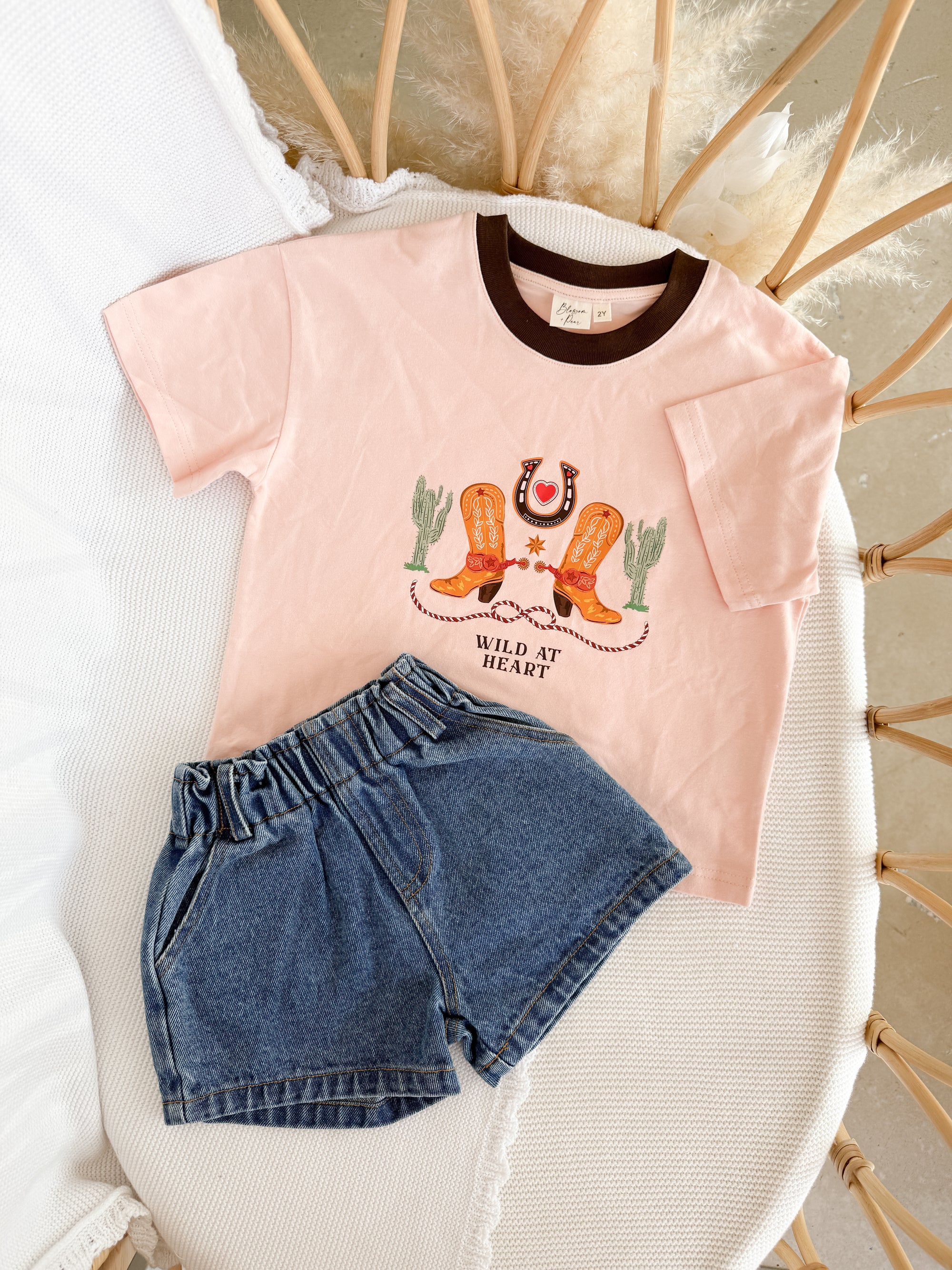 Horseshoe Denim Shorts