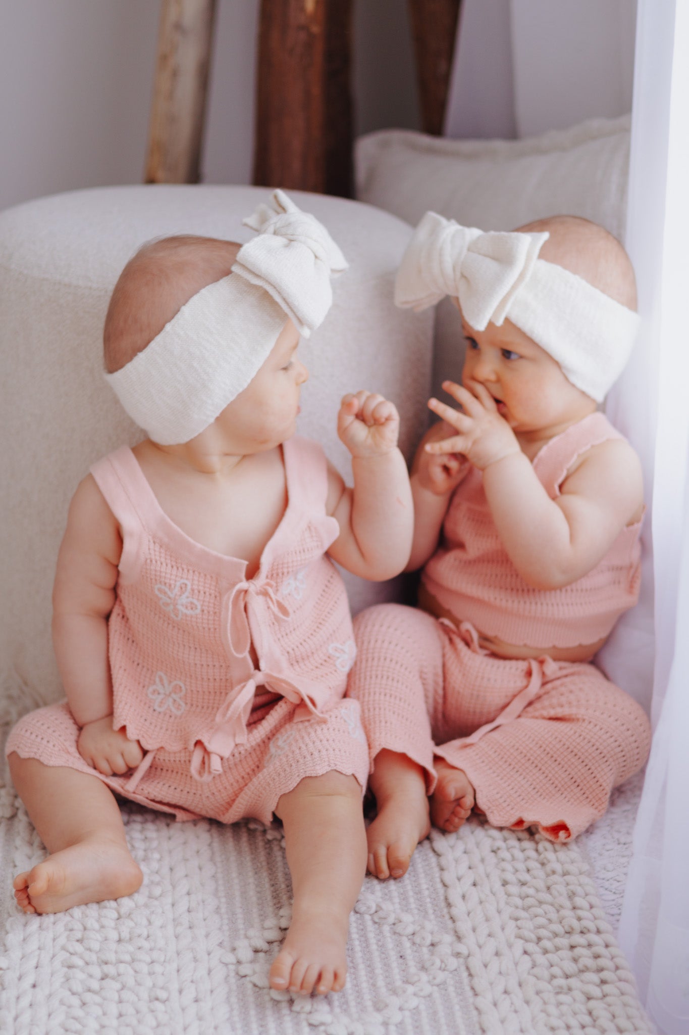 Flare Knit Set - Blush