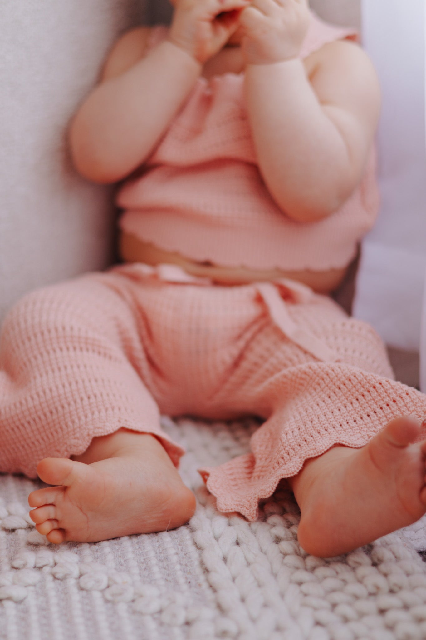 Flare Knit Set - Blush