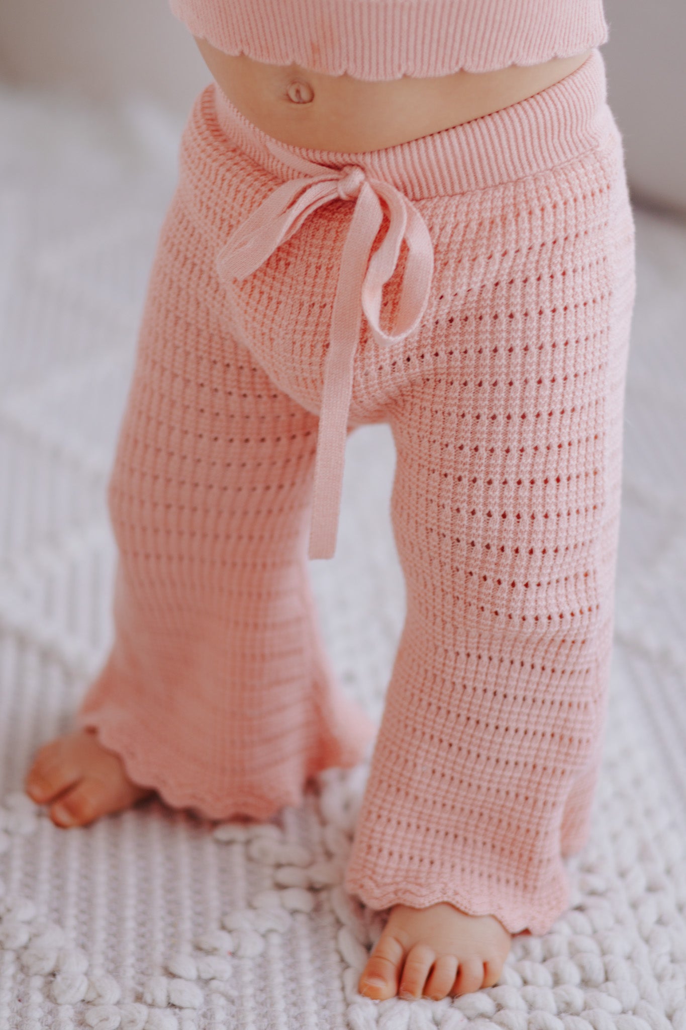 Flare Knit Set - Blush