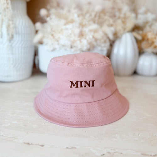 'Mini' Bucket Hat - Pink (Toddler Size)