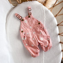 Load image into Gallery viewer, Floral Pink Denim Overall Bundle
