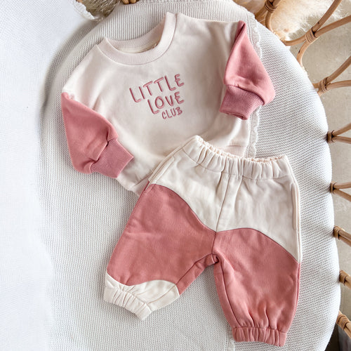 'Little Love Club' Tracksuit - Floss Pink