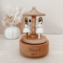 Load image into Gallery viewer, Personalised Keepsake Bundle - Carousel, Brush, Moon Rattle (Leaf)