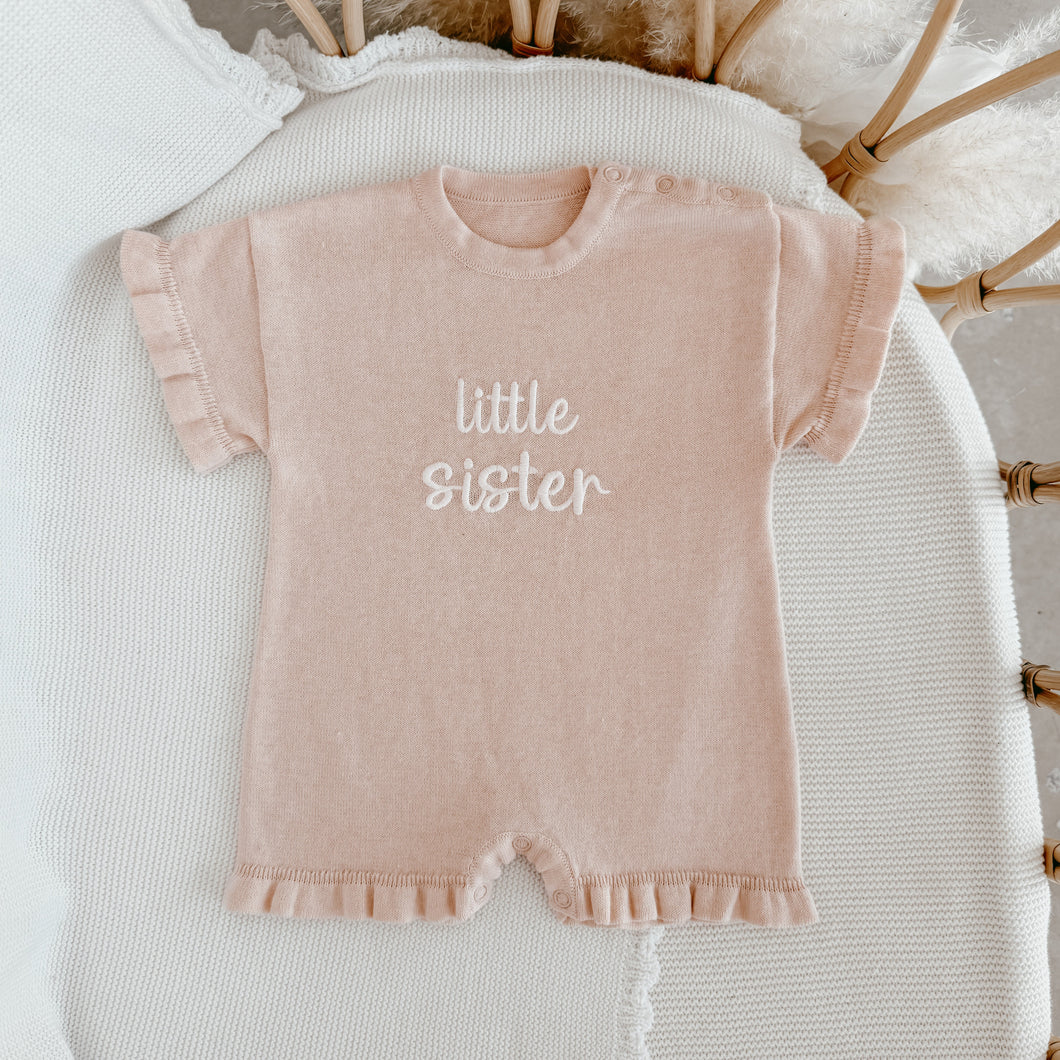 'Little Sister' Playsuit - Pink Lemonade